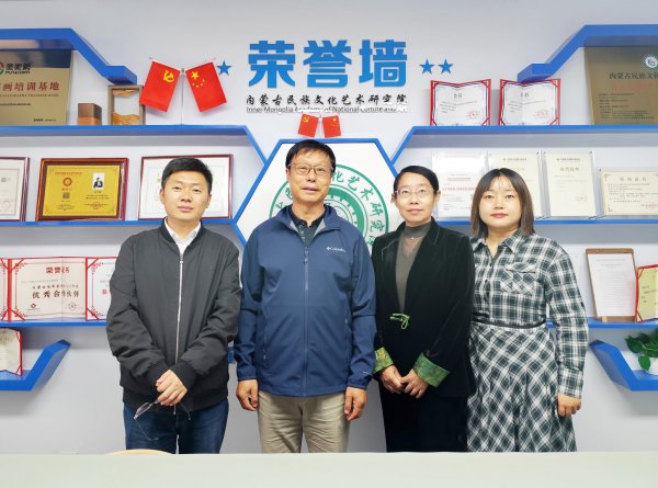 巴彦淖尔市社科联党组书记、主席张建斌一行莅临我院调研交流
